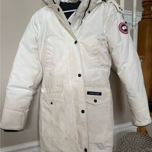 Canada Goose Expedition Parka- Small, White, 100% Authentic